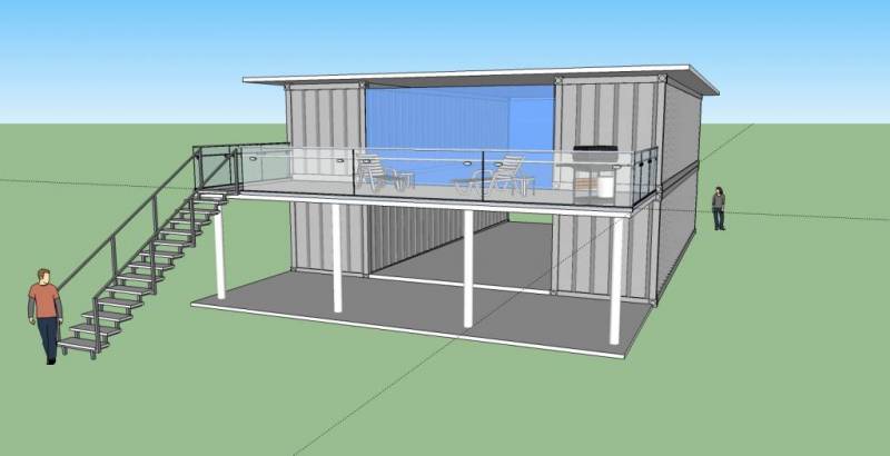 25k container house model 3 br 2 bath 2560 square foot container house 