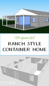 1280sqft 3BR 1BA Shipping Container Home for $25k - Off Grid World