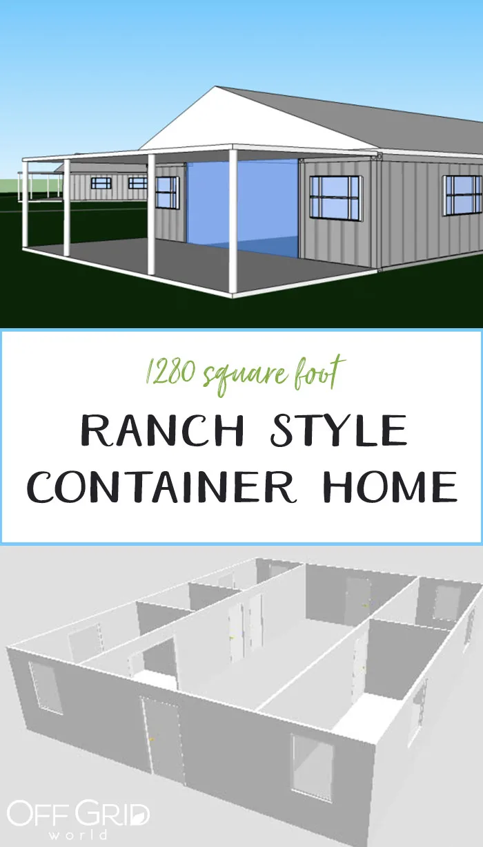 Ranch style container home