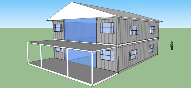 2560sqft 5BR 2BA Shipping Container Home