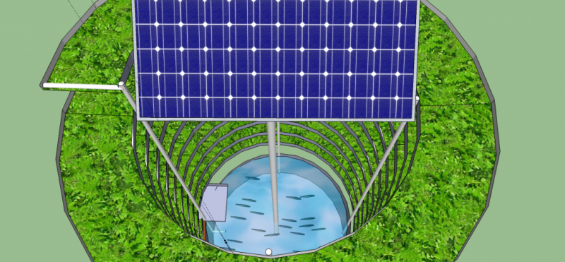 solar powered vertical aquaponics system - off grid world