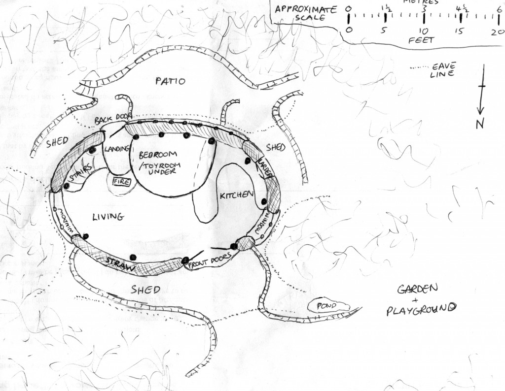 hobbit house drawing plan