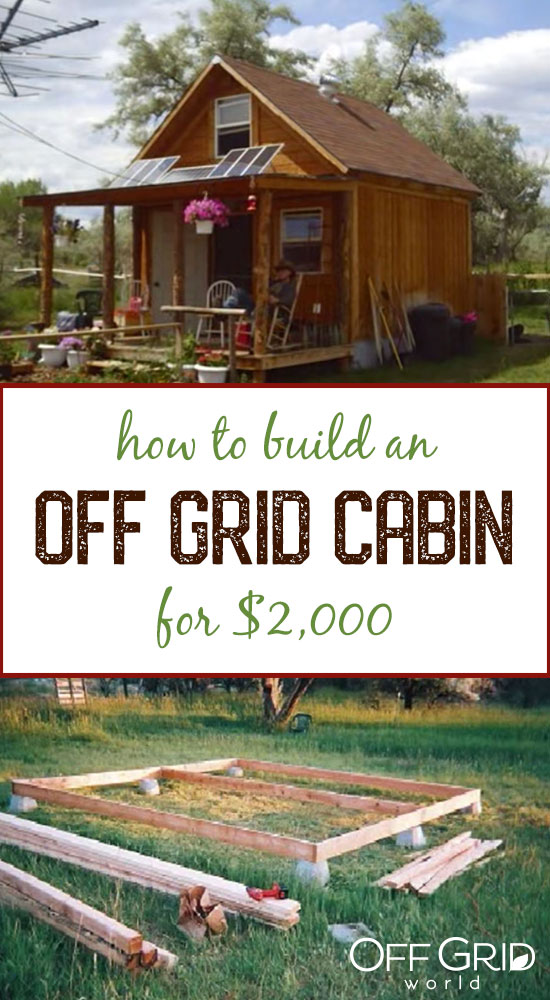 Solar powered off grid cabin