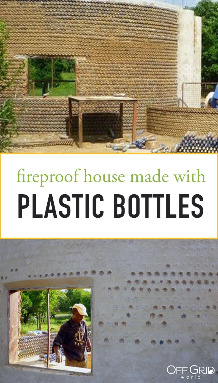 Plastic bottle house