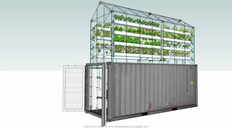 Shipping Container Greenhouse is Awesome Urban Farm-In-A-Box - Off Grid