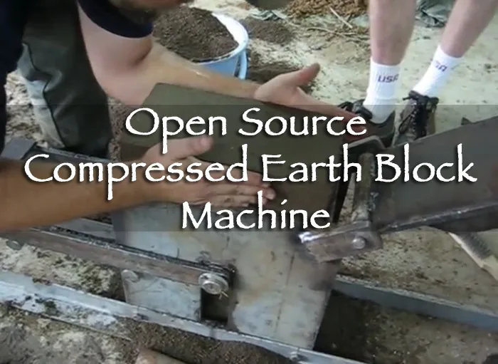 Open Source Compressed Earth Block Machine