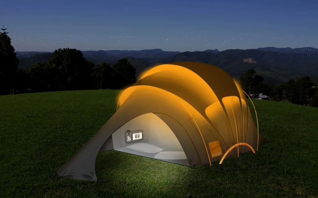 Orange Solar Concept Tent
