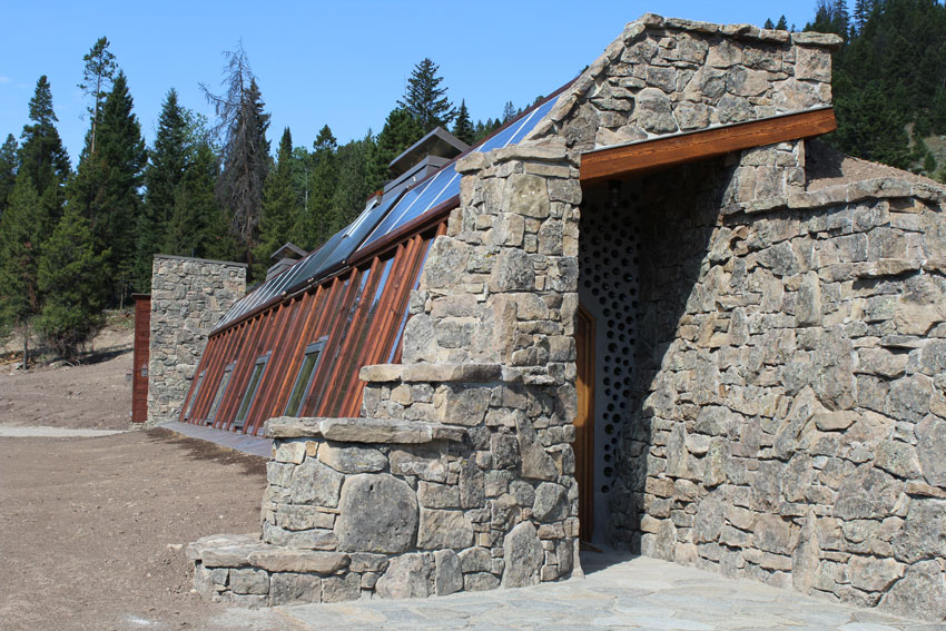 Big Sky Solar Powered Stone Earthship is Off Grid Living Perfection in Montana