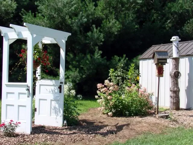 Arbor made with old doors