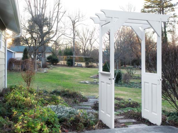 11 Gorgeous Garden Arbors Made From Old Doors - Off Grid World