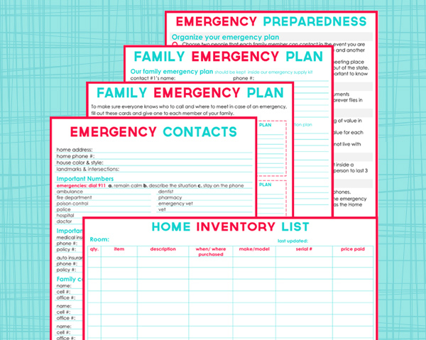 9 Free Emergency & Preparedness Printable Lists and Resources - Page 3 ...