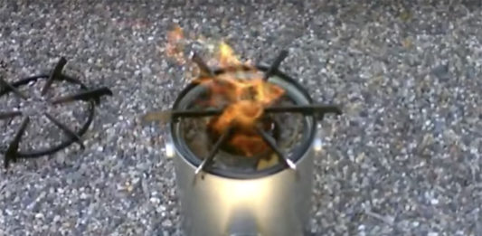 tin can rocket stove