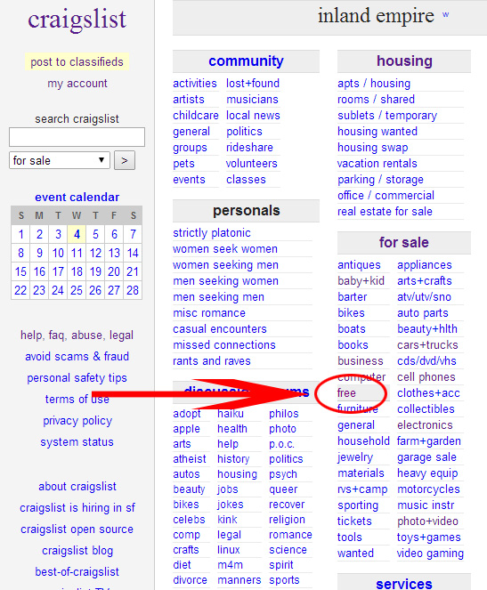 Free Stuff Craigslist Inland Empire | Lissimore Photography