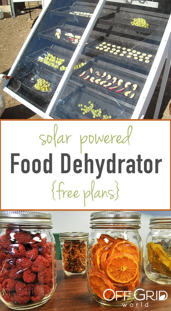 Solar powered food dehydrator