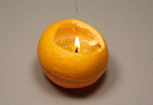 How To Make An Oil Lamp From An Orange In 1 Minute - Lasts 6-8 Hours ...