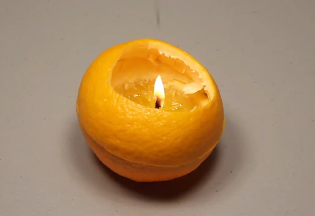 Orange oil lamp
