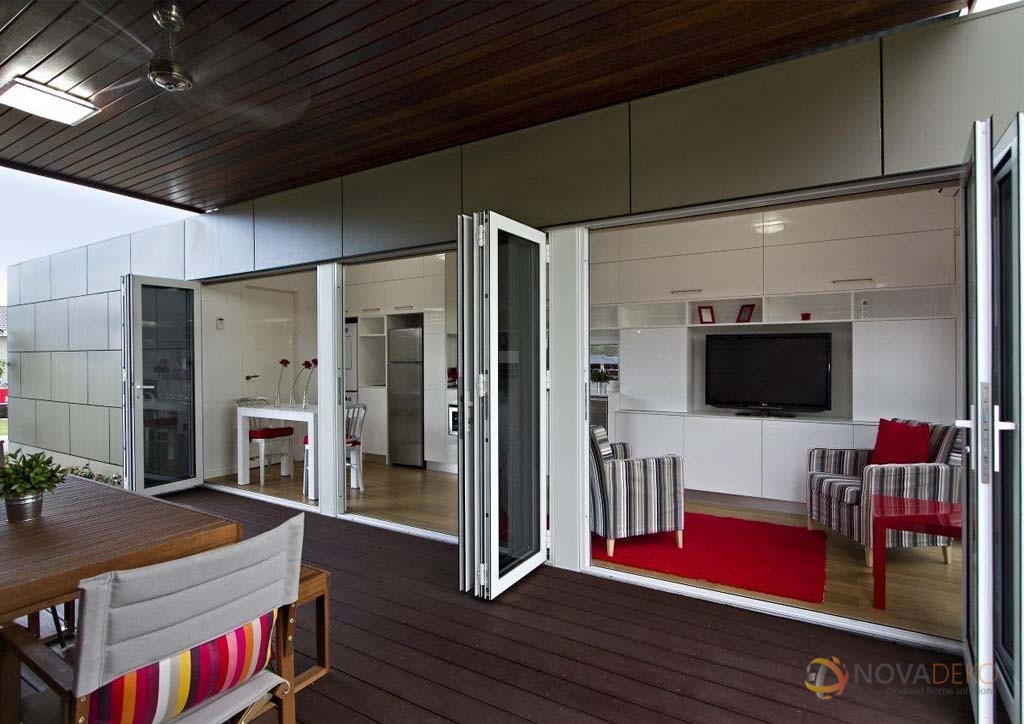 shipping container home interior