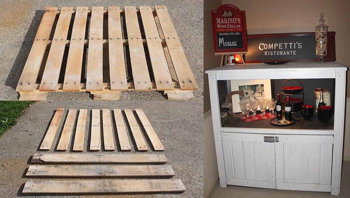 diy pallet entertainment center