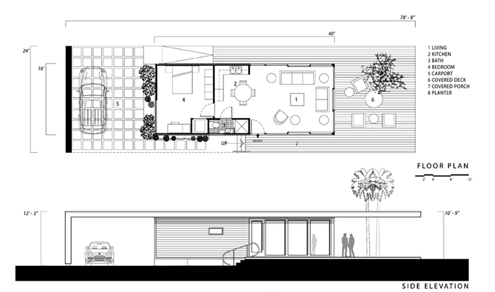 Shipping container home floor plan