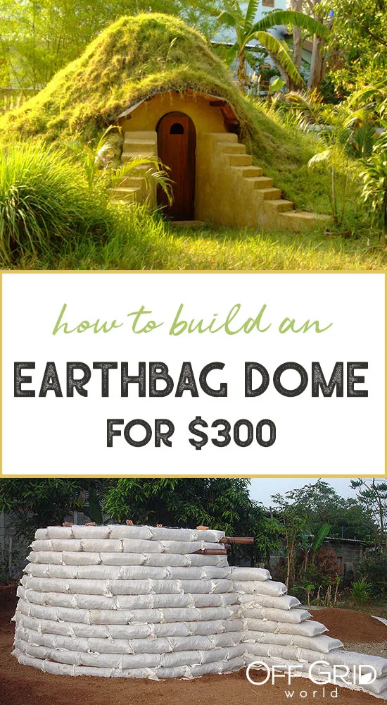 How to build an earthbag dome