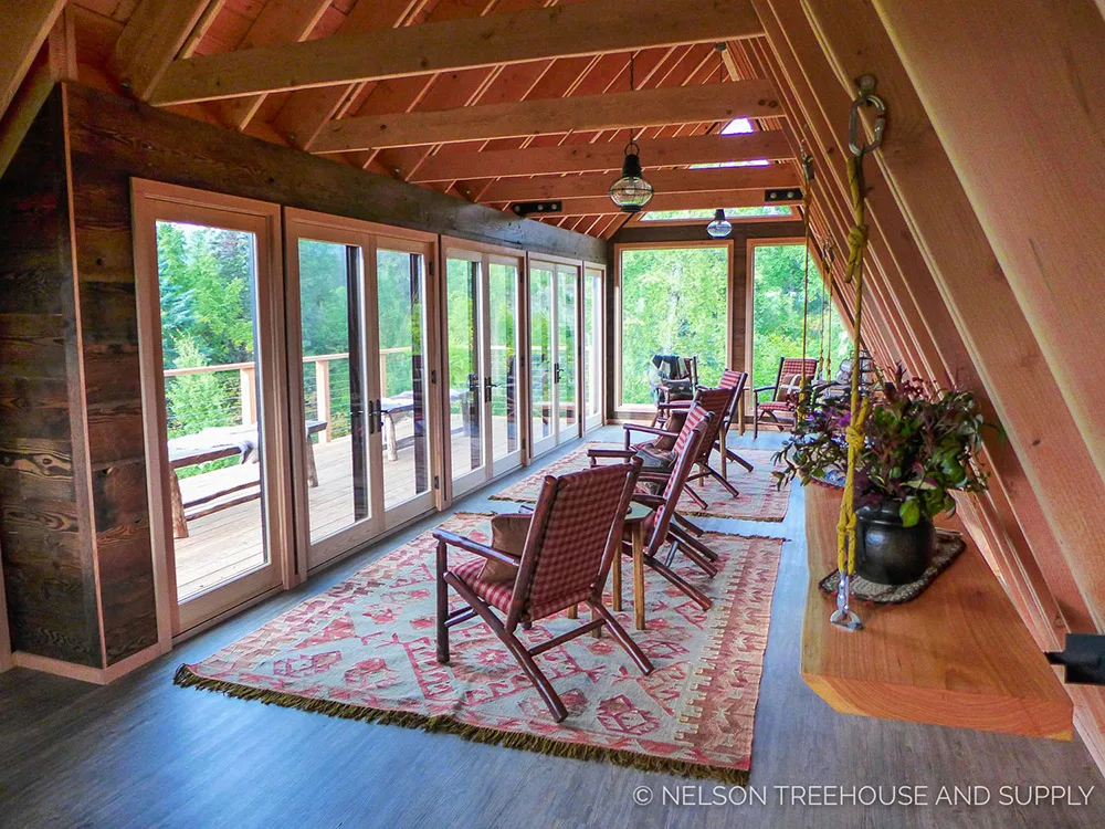 alaskan mountain treehouse