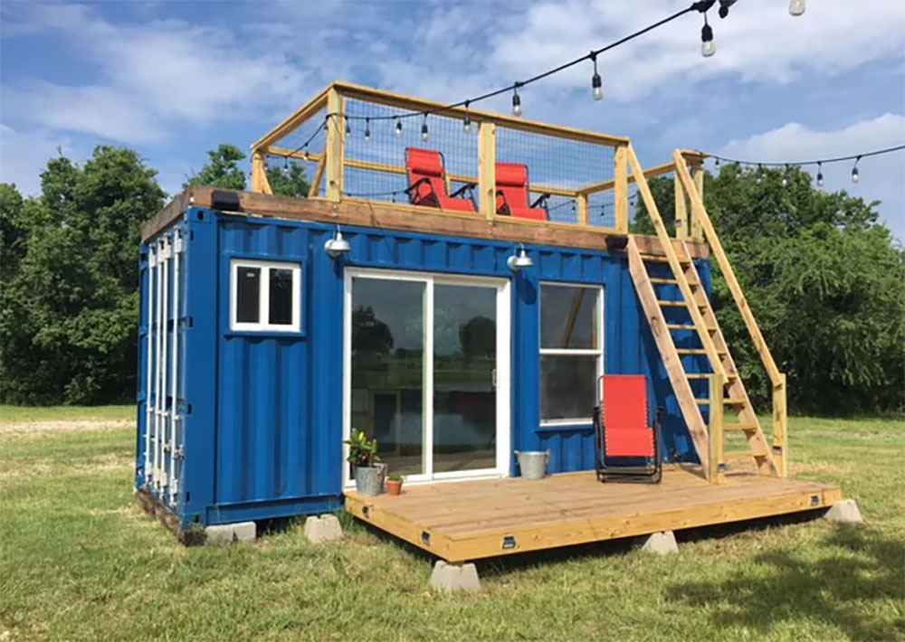 Shipping container tiny house