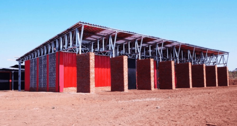 Shipping container school in Malawi