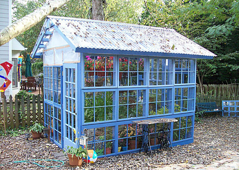 Greenhouses made with old windows