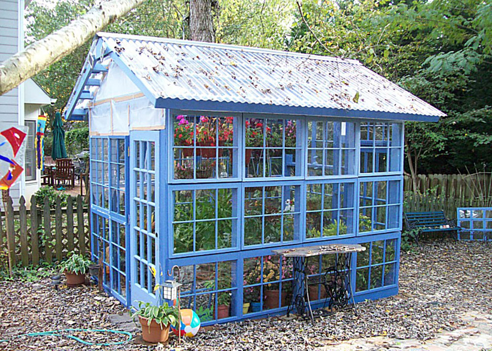 Mini Greenhouse Made From Windows