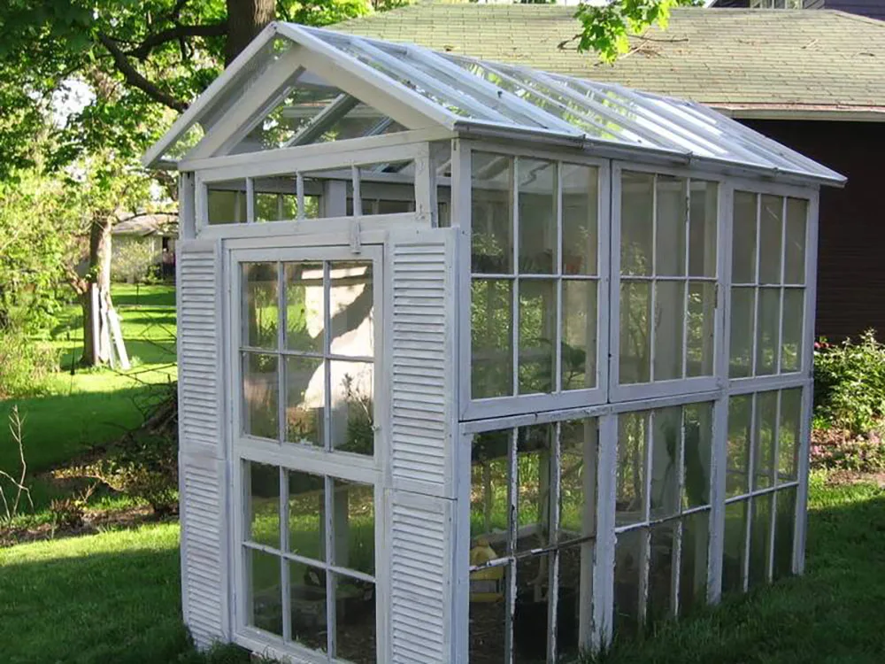 Greenhouse made with old windows