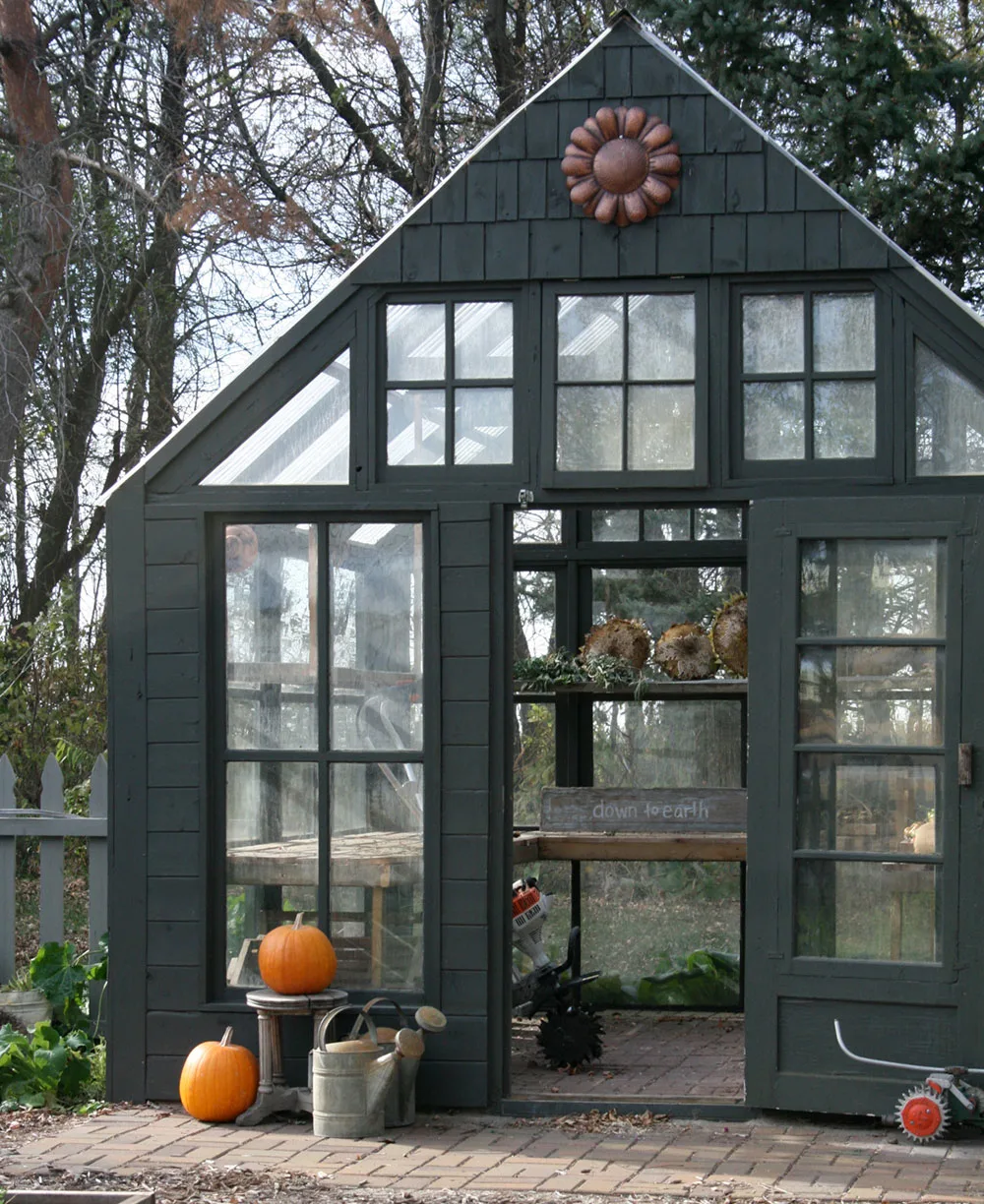 Greenhouse made with recycled materials