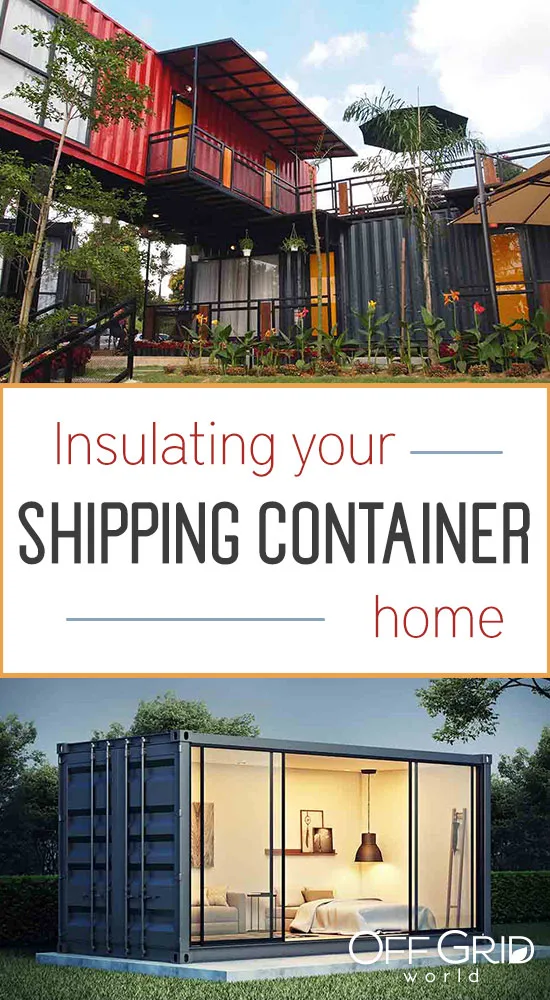 Insulating a shipping container