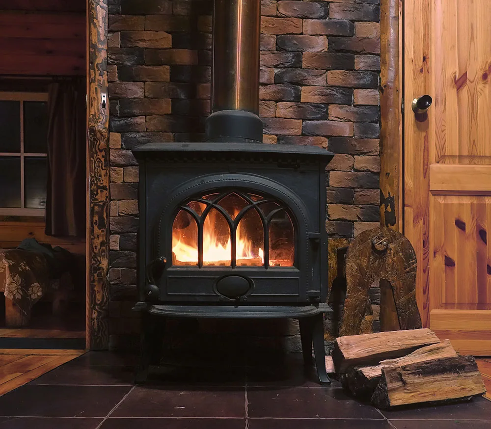 Wood stove for off grid heating