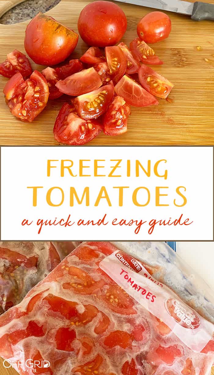 Freezing tomatoes