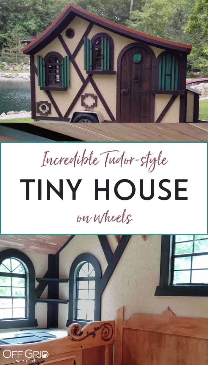 Tudor style tiny house