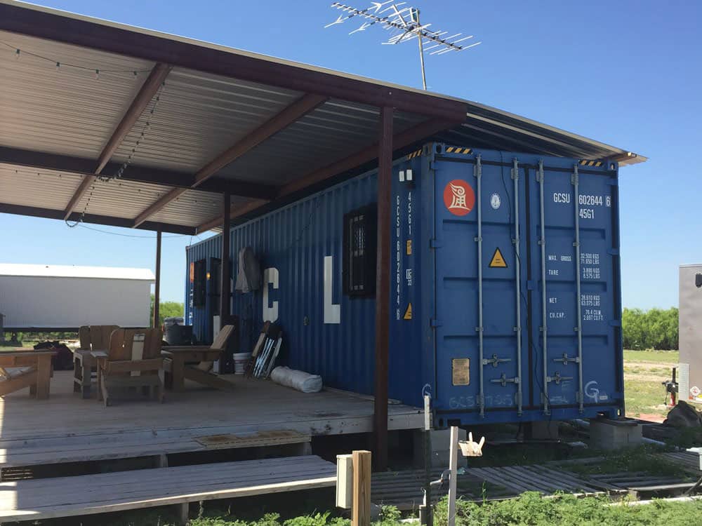 Shipping container bunk house