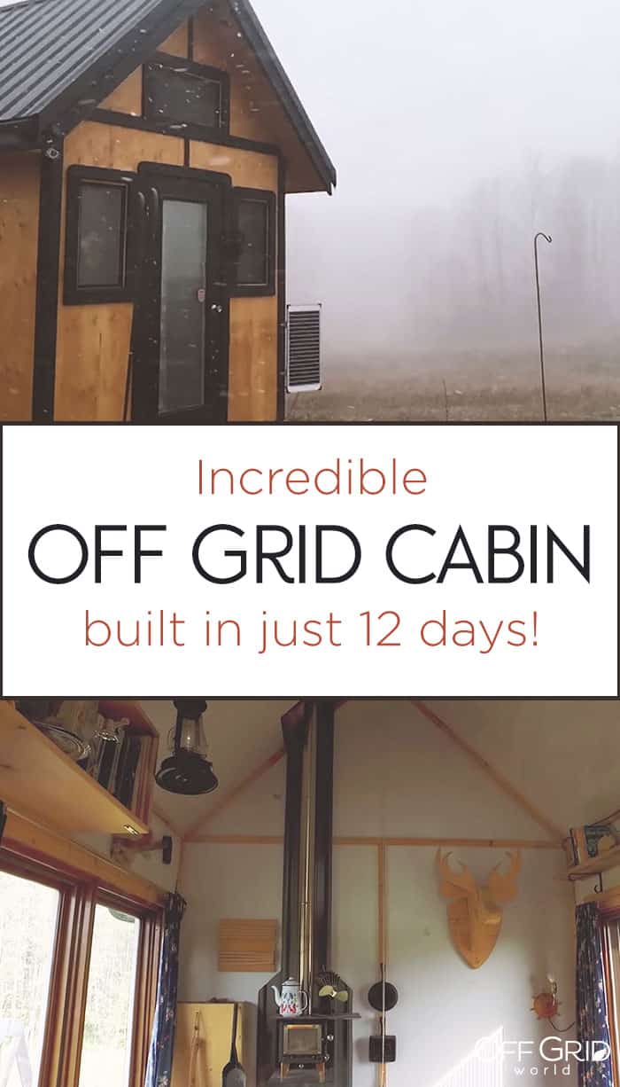 Off grid tiny cabin