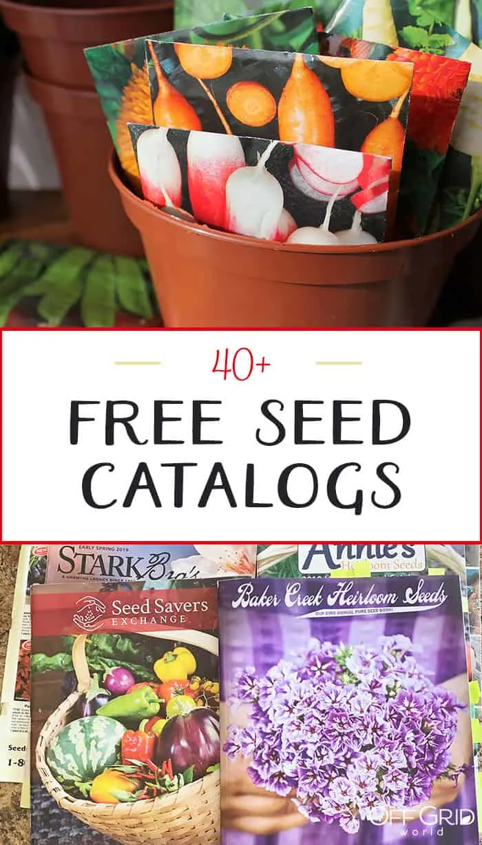 40 free seed catalogs
