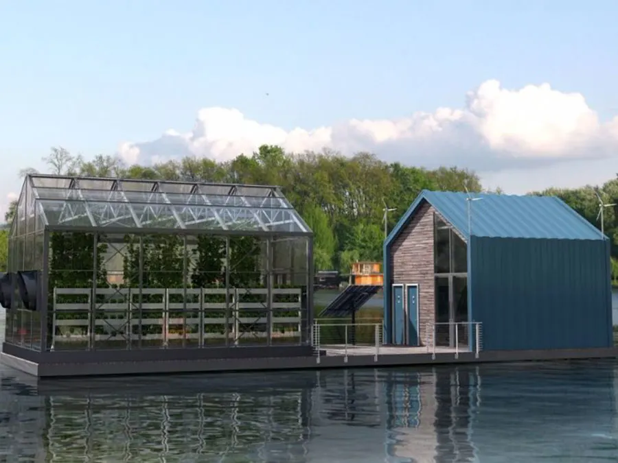 Eco Barge floating garden