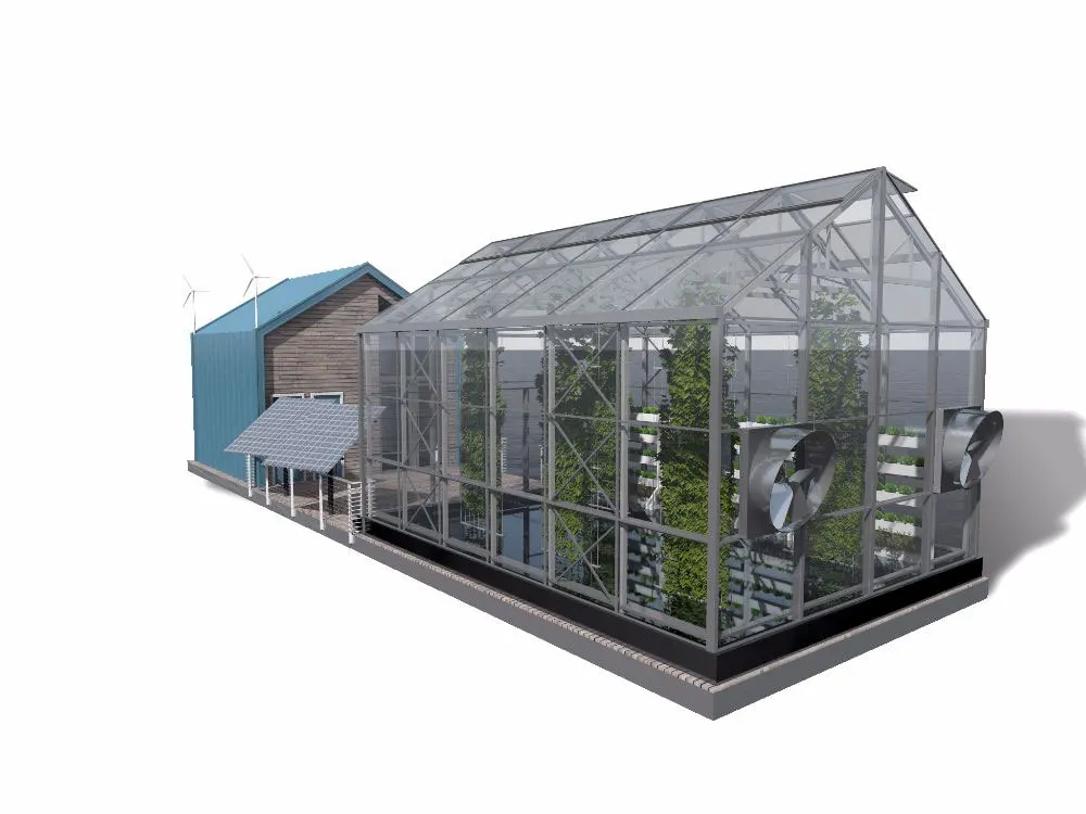 Urban floating greenhouse