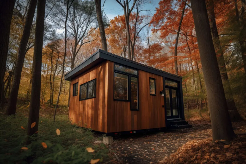 modern tiny cabin