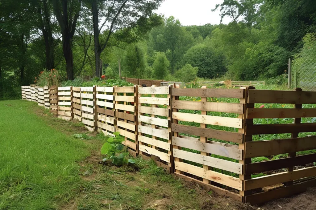 pallet garden fence