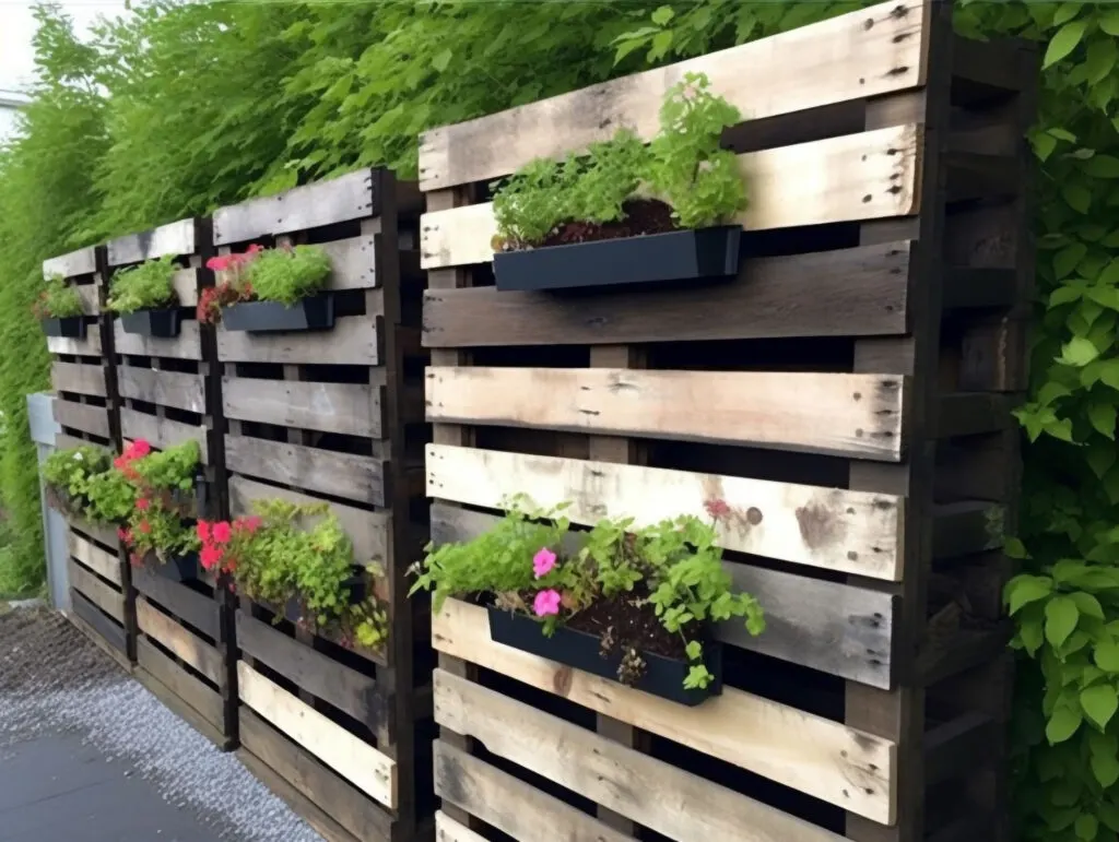 Pallet privacy wall