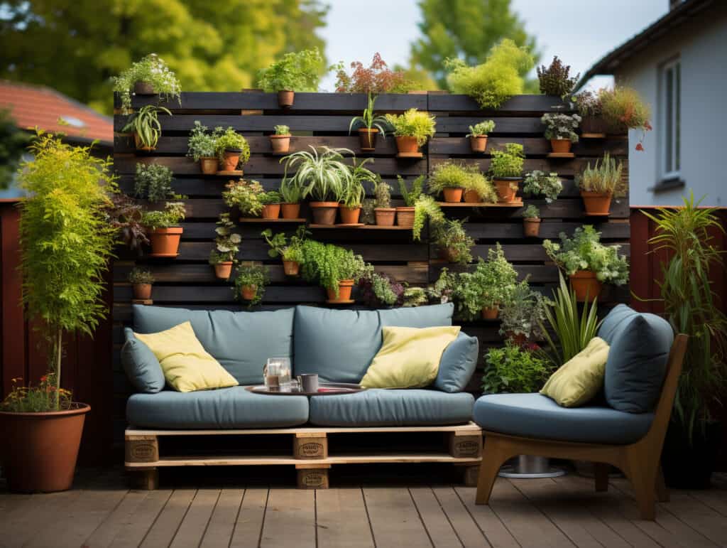 Pallet privacy wall