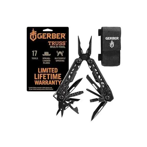 Gerber Gear Truss 17-in-1 Needle Nose Pliers Multi-tool with MOLLE Sheath