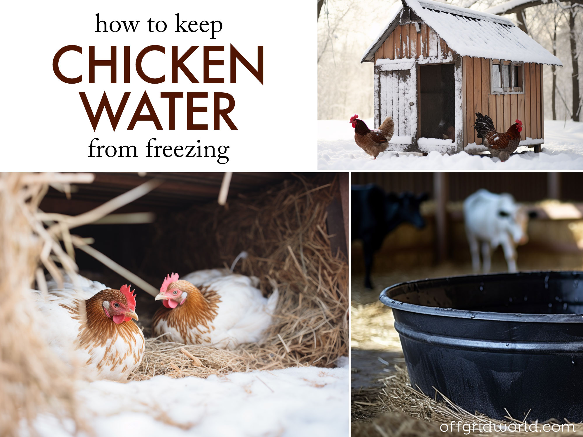 11 Easy Ways To Keep Chicken Water From Freezing - Off Grid World