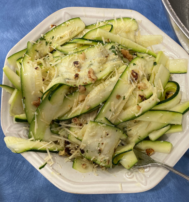zucchini ribbon salad